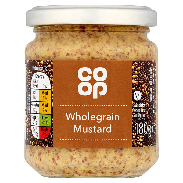 CO OP Wholegrain Mustard 185g