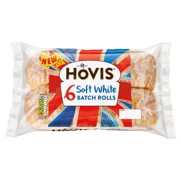 Hovis Soft White Rolls 6pk