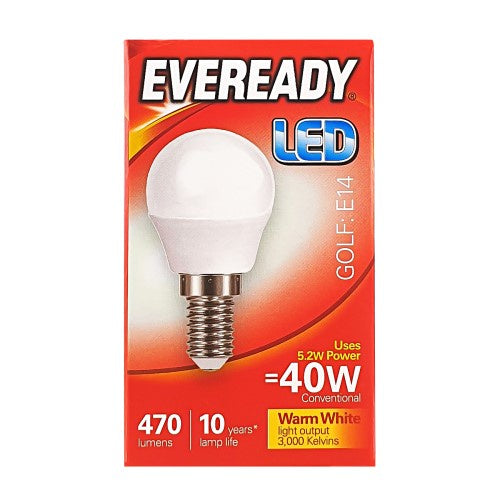 Eveready LED Bulb Golf E14 40w*