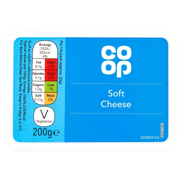 Co-op Natural Full Soft Cheese 200g