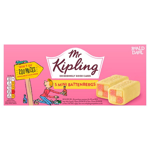 Mr Kipling Mini Battenberg 5pk #