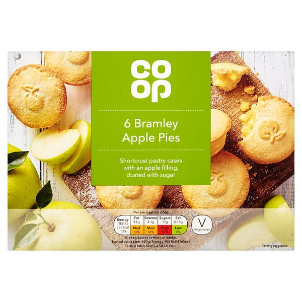 Co-op Apple Pies 6pk