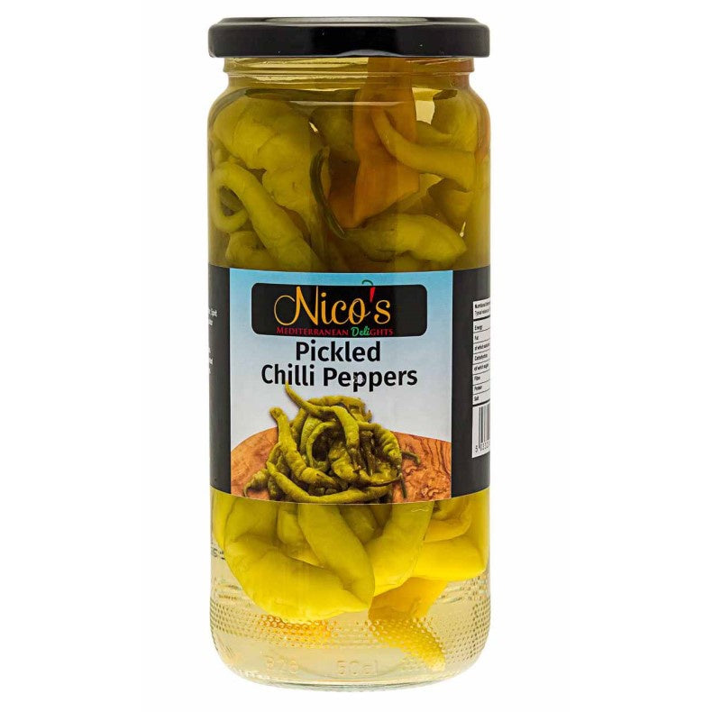 Nico's Pickled Chilli Peppers Mediterranean Delight Jar 440g