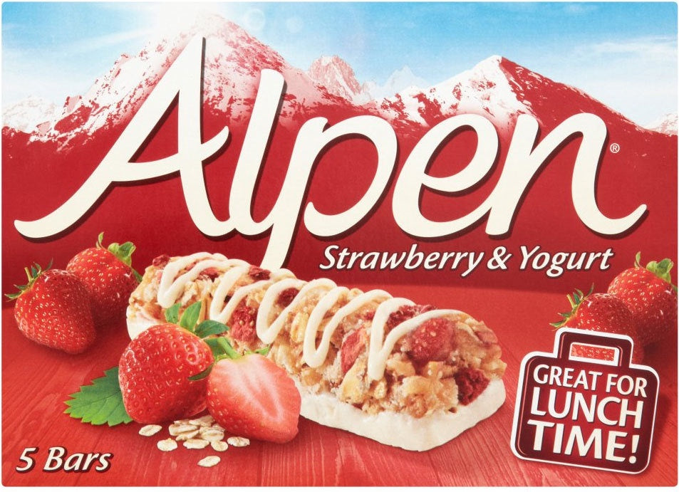 Alpen Strawberry & Yoghurt Cereal Bars 5pk*