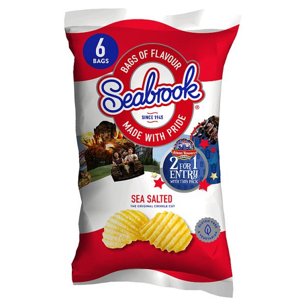 Seabrook Sea Salted Crisps 6pk*