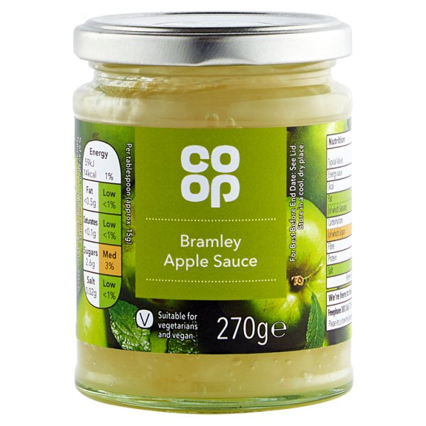 Co-op British Bramley Apple Sauce