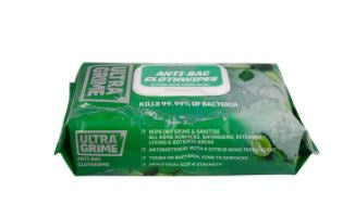 Uniwipe UltraGrime LIFE Antibac XXL Cloth Wipes 80pk*