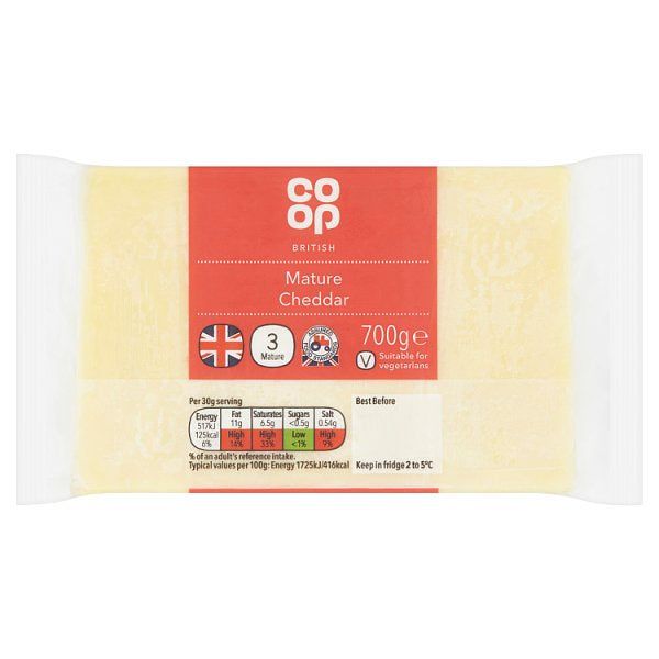 Co-op Mature White Cheddar 700g