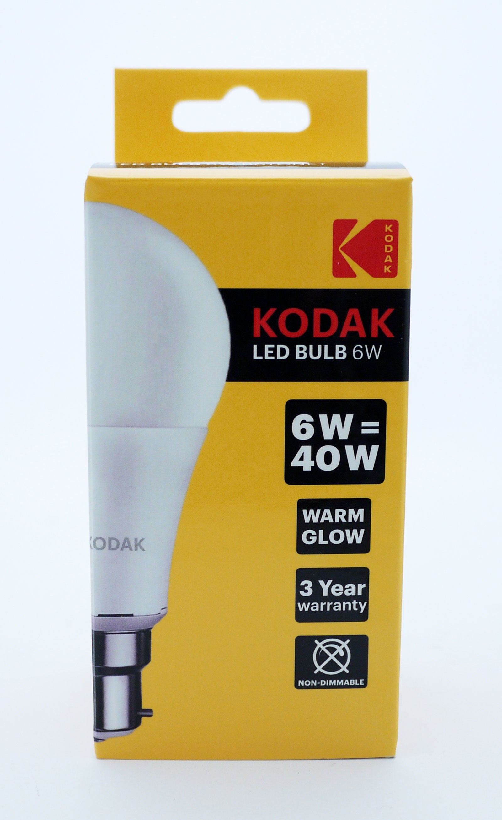 Kodak Bulb LED Globe B22 6W Warm*