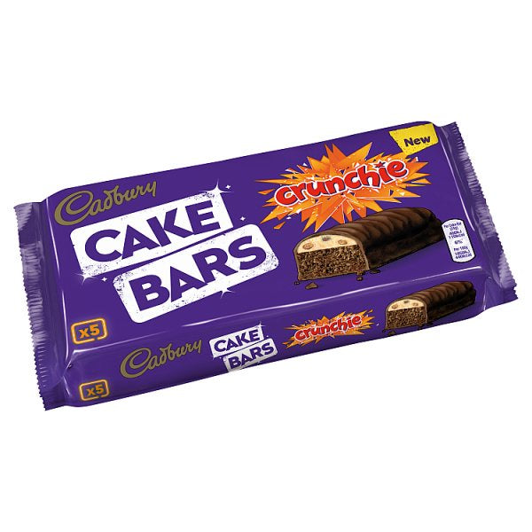 Cadbury Crunchie Cake Bars 5pk