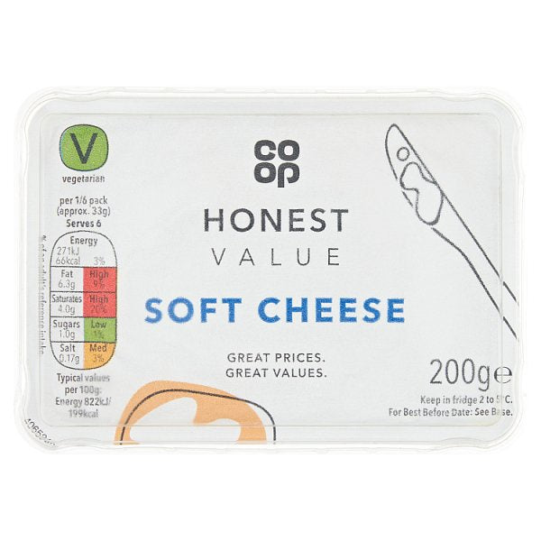Co-op HV Soft Cheese 200g