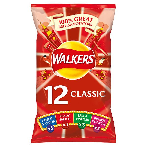 Walkers classic variety 12pk*