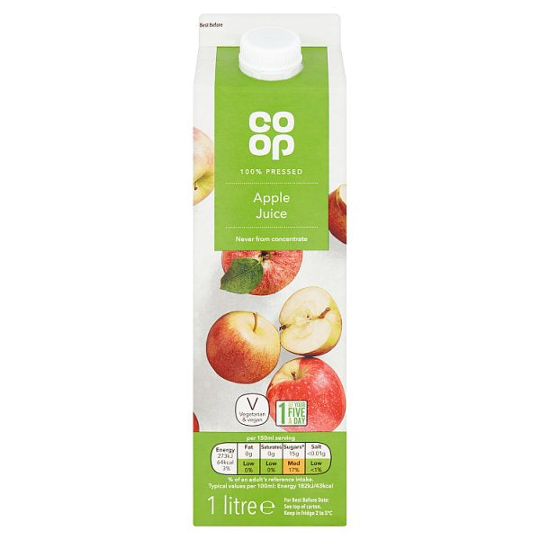 Co-op Pressed Apple Juice (NFC) 1L*