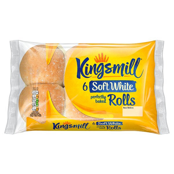 Kingsmill Soft White Rolls (6)