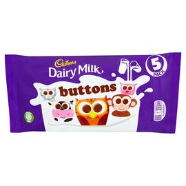 Cadbury Chocolate Buttons 70g 5pk *