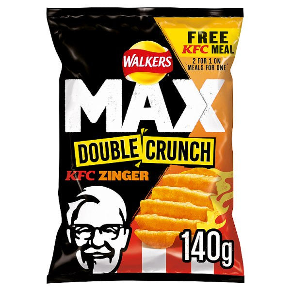 Walkers Max Double Crunch KFC Zinger 140g*