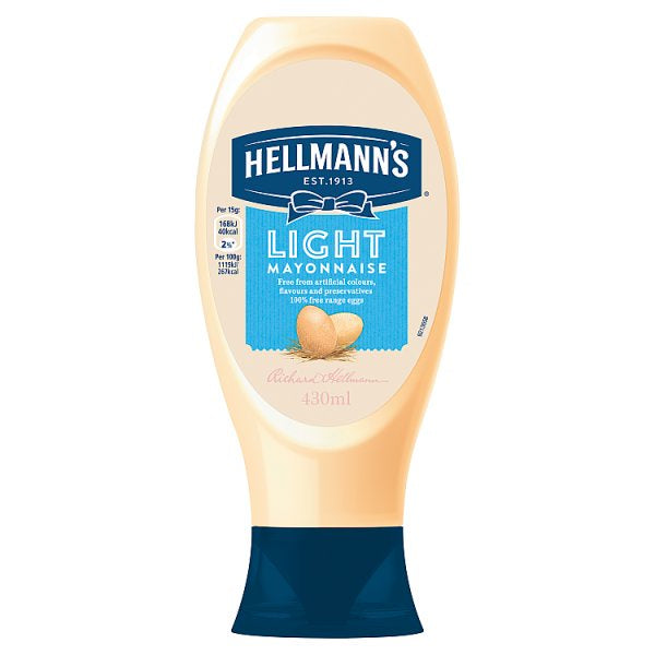 Hellmann's Mayonnaise Light Squeezy 430ml #