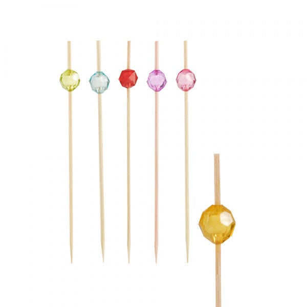 Assorted Colour Pearl Skewers 120mm (100)*