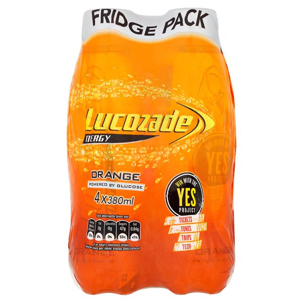 Lucozade Energy Orange 4x380ml*