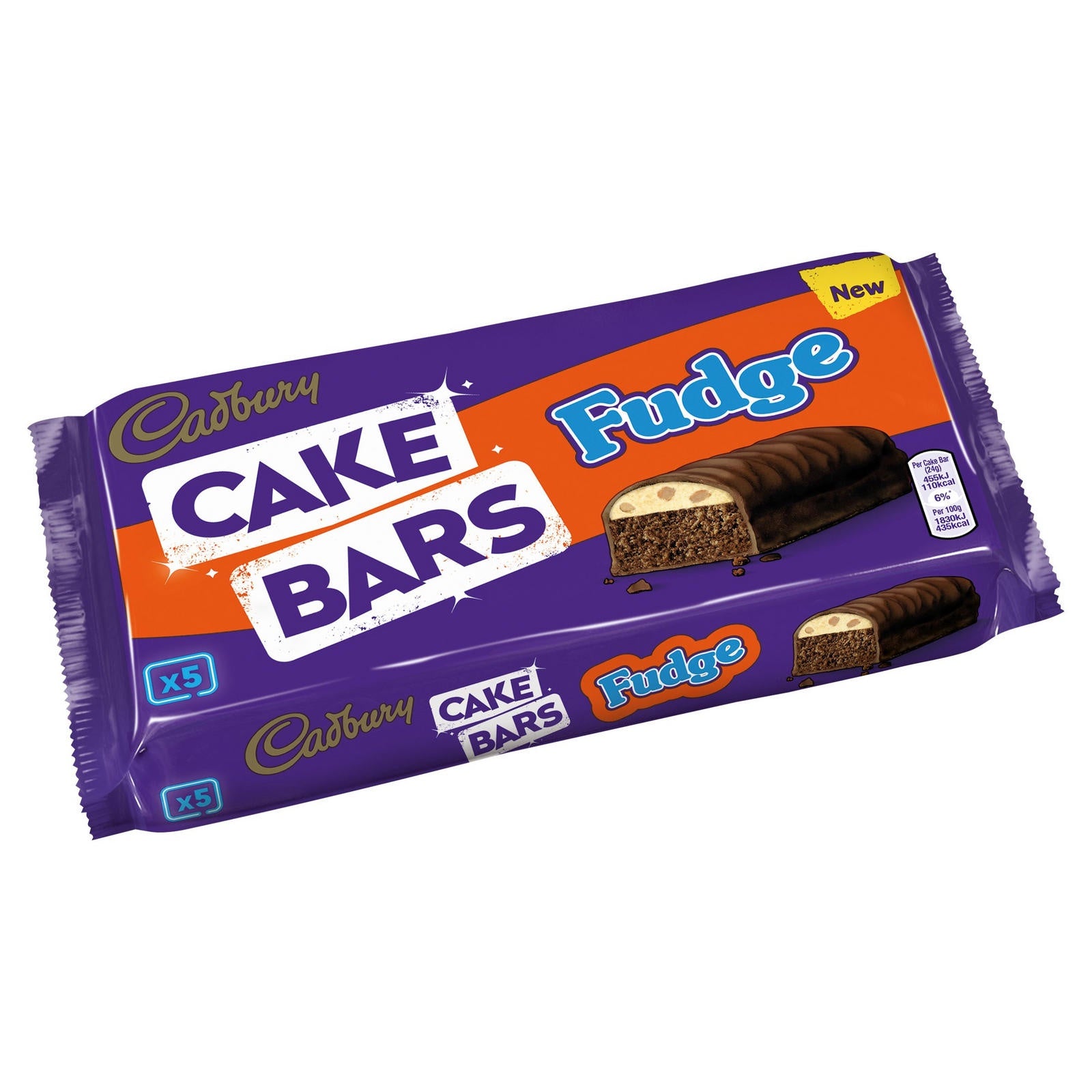 Cadbury Fudge Cake Bars 5pk