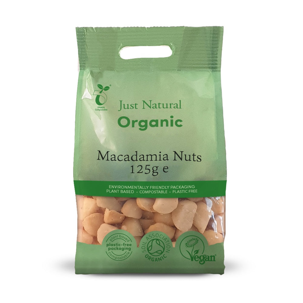 Organic Macadamia Nuts 125g