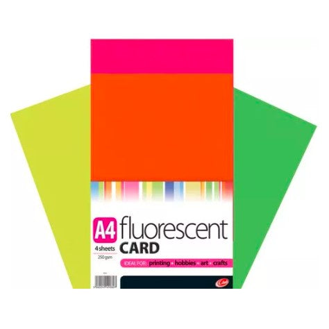 Fluorescent Card 4 shts*