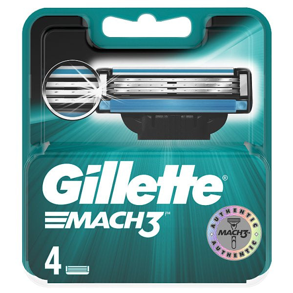 Gillette Mach3 Replacement Blades 4pk *