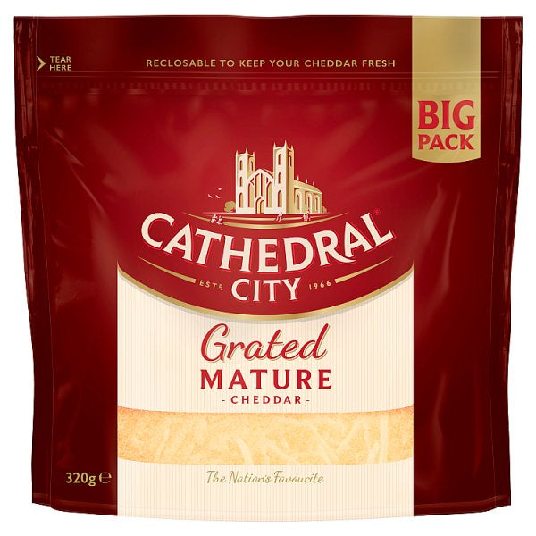 Cathedral City Grated Mature Cheddar 320g #
