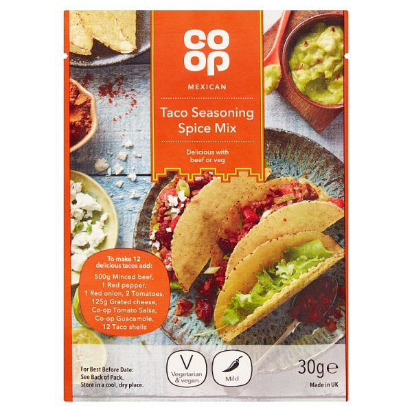 Co-op Taco Seasoning Sachet 30g