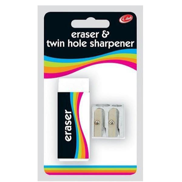 Eraser/Two Hole Sharpener