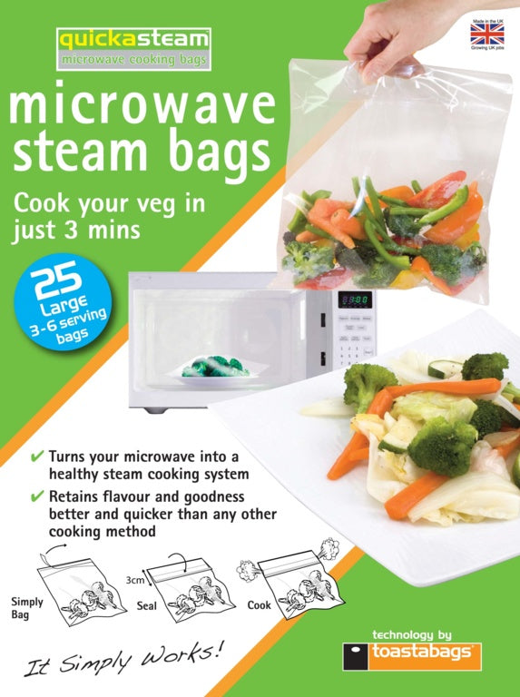 Microwave Steam Bags Large x25
