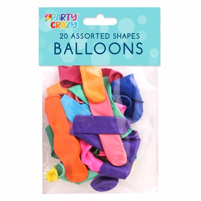 Large Balloons 9" Assorted Colours 20pk*