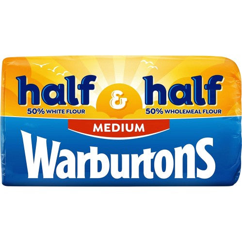 Warburtons Half Half Medium 800g