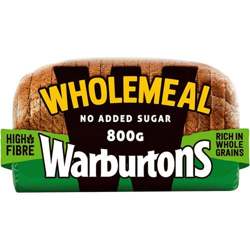 Warburtons 800g Wholemeal Medium